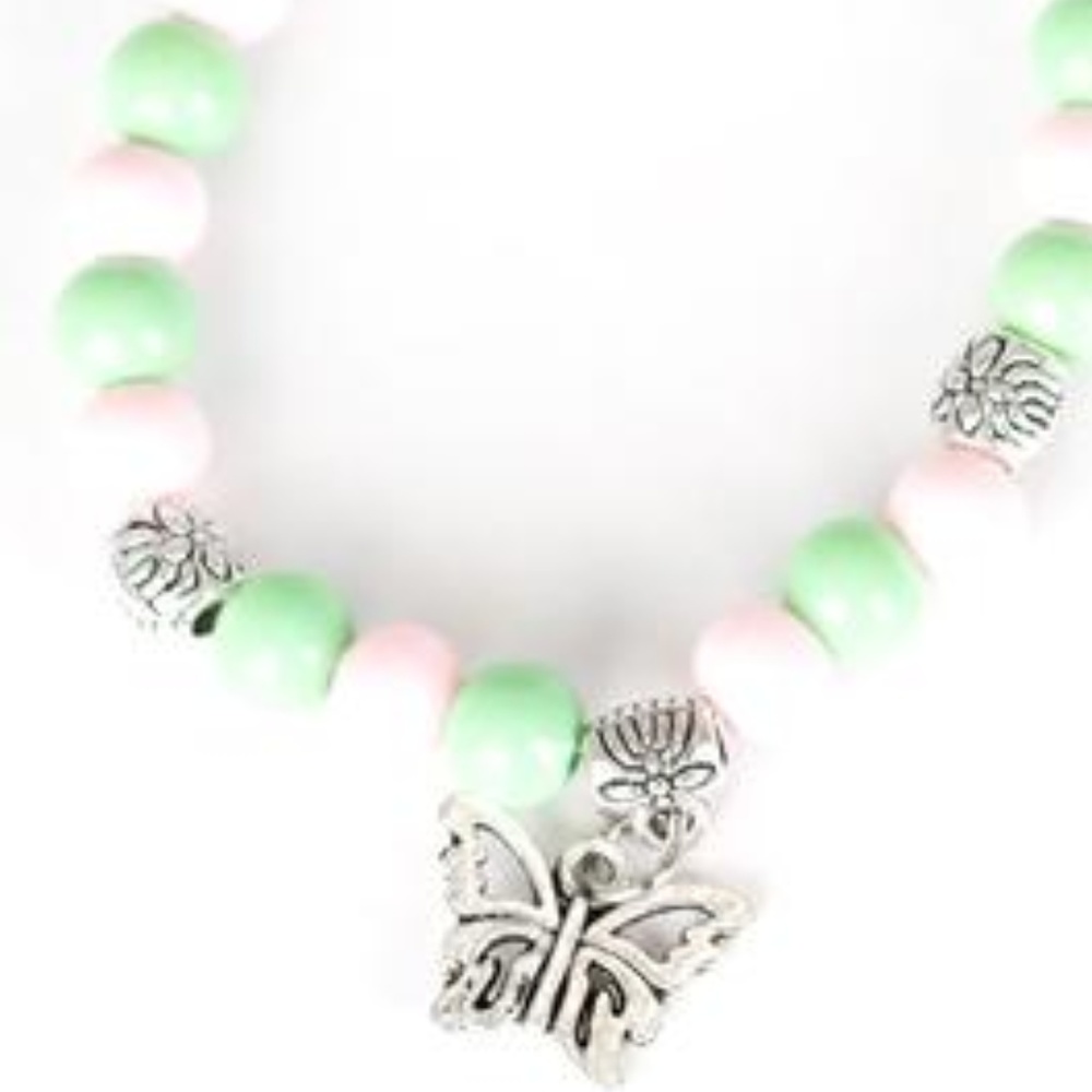 Kid's Beaded Butterfly Bracelet